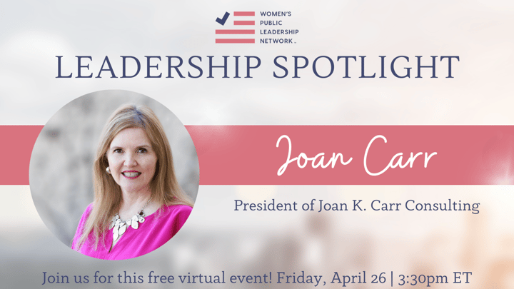#LeadershipSpotlight with Joan Carr